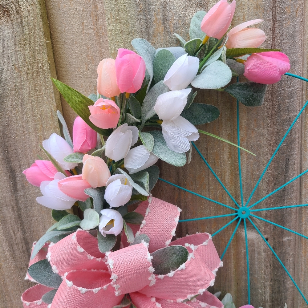 Spring Easter wreath - Picture 6 of 8